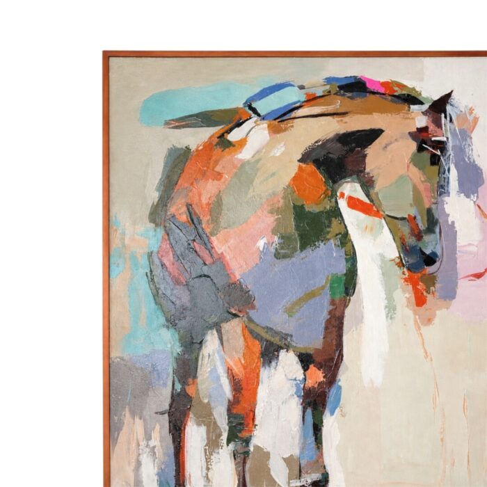 Colorful Abstract Horse Painting KRE4028 123x5x153_5.000gr Close Colorful Abstract Horse Painting KRE4028 123x5x153_5.000gr Close