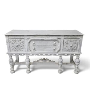 Calidore French Country Antique Carved Console (White)