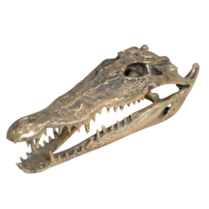 Crockodile Statue Decor GOL0845 37x15x10_2.200gr Top Side Crockodile Statue Decor GOL0845 37x15x10_2.200gr Top Side