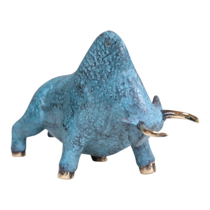 Decorative Bull Statue GOL1001 25x11x16_2.200gr Full Side Decorative Bull Statue GOL1001 25x11x16_2.200gr Full Side