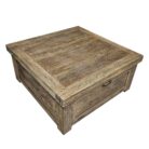 Flap Rustic Teak Coffee Table UFA0032 Side