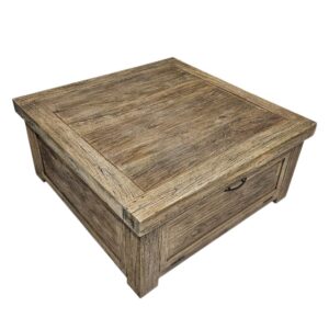Flap Rustic Teak Coffee Table