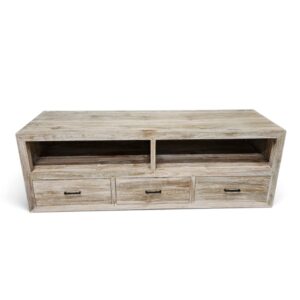 Flint Teak Media TV Unit with Drawers