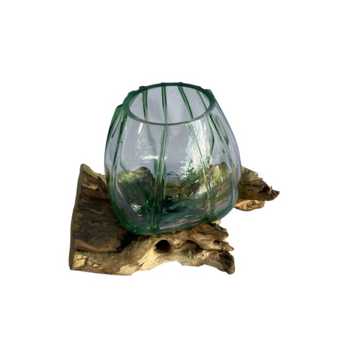 Glass On Wood DECOR SAB0112 Top View 24x15x16x1300gr Glass On Wood DECOR SAB0112 Top View 24x15x16x1300gr