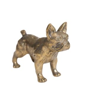 Brass French Bulldog Statue
