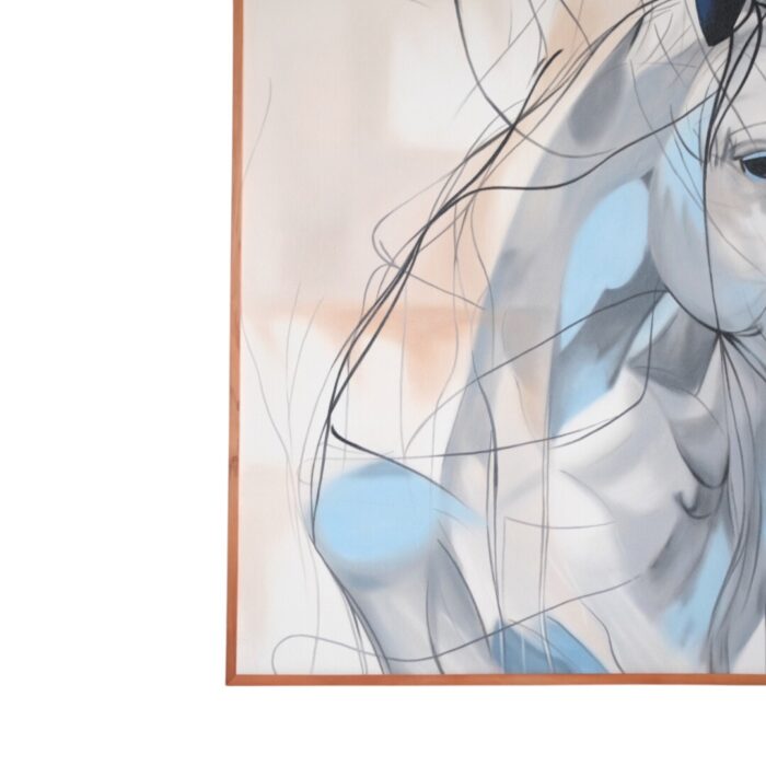 Horse Painting KRE4020 123x5x123_4.700gr Close Corner Horse Painting KRE4020 123x5x123_4.700gr Close Corner