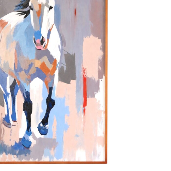 Horse Runnning Painting KRE4024 123x6x153_5.500gr Close Side Horse Runnning Painting KRE4024 123x6x153_5.500gr Close Side