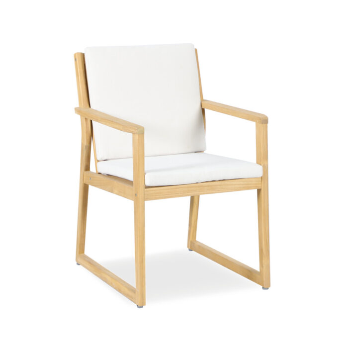 Jack Dining Chair GDL2192 Jack teak patio dining chair, angle view