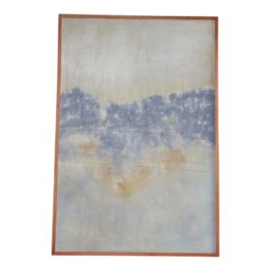 Abstract Forest Landscape Canvas Painting in Wood Frame