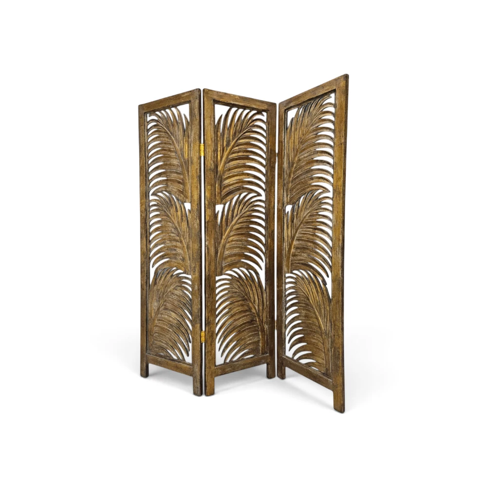 Golden Palm Leaf Screen