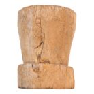Teak mortar, side view