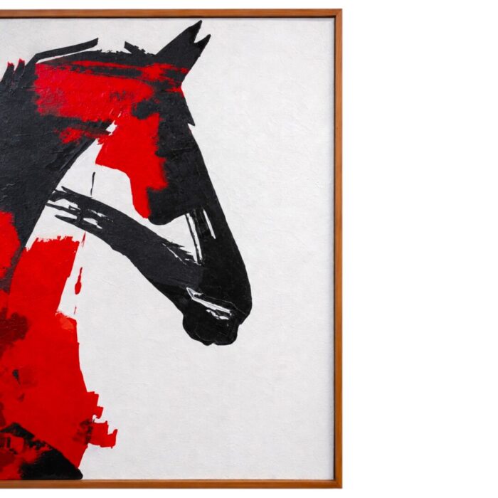Red Horse Bust Painting KRE4022 123x5x123_4.250gr Close Up