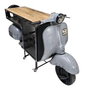 Grey Vintage Scooter Industrial Bar Counter