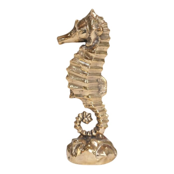 Seahorse Decor Statue GOL0352 5x5x13_150gr Side Seahorse Decor Statue GOL0352 5x5x13_150gr Side