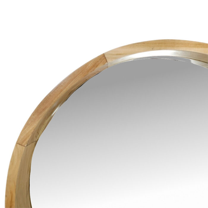 Soleil Teak Round Mirror MAD0970 Close