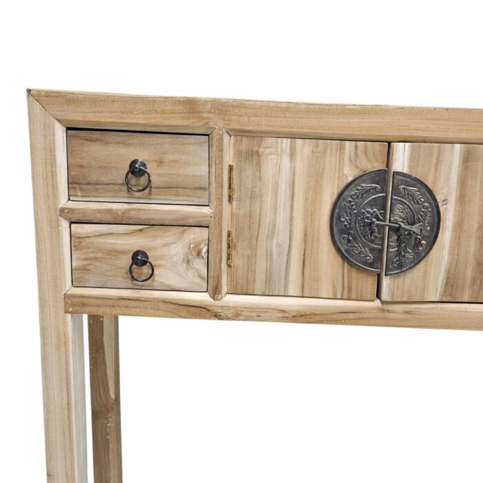 TAo Teak Console Table AJJ0500 Close Up TAo Teak Console Table AJJ0500 Close Up