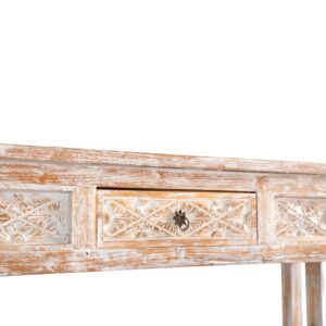 Teak Carved Console Table BEB8424 140x45x80 Close