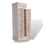 Teak Carved Cupboard BEB8012 60x40x180_38.000gr Open