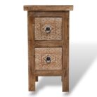 Teak Carved Side Table BEB8235A 30x30x22_5.000gr