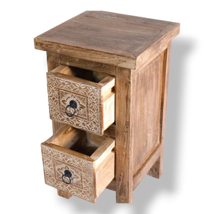 Teak Carved Side Table BEB8235A 30x30x22_5.000gr Top Side Teak Carved Side Table BEB8235A 30x30x22_5.000gr Top Side