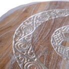 Teak Carved Table BEB8627 60x45_10.000gr Close
