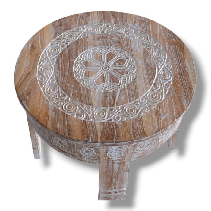 Teak Carved Table BEB8627 60x45_10.000gr Top