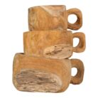 Teak Decorative Cup Set KAB0310 13.000gr