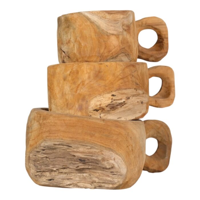 Teak Decorative Cup Set KAB0310 13.000gr