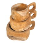 Teak Decorative Cup Set KAB0310 13.000gr Top