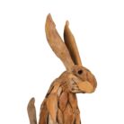 Teak Driftwood Rabbit KAB0013 0x22x58_3.000gr Close Up