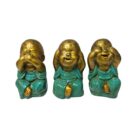 Turq Monk Set Of 3 BLA0153A