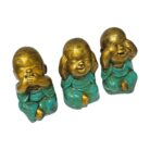 Turq Monk Set Of 3 BLA0153A Side