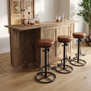 Wooden Barbados Folding Bar With Storage
