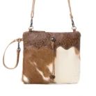 BAG CROSSBODY FLEUR BRN D20 LEATHHIDE KMH26305
