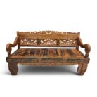 Brown Carved Bench BEB3265 Main