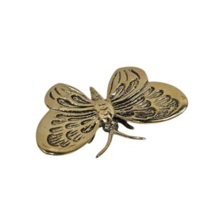 Small Brass Butterfly in Polished Gold (Style C)