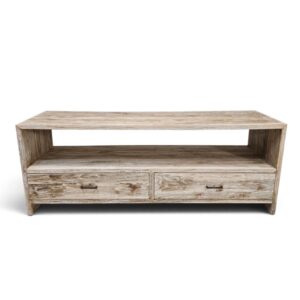 Flint Teak Media Unit with 2 Drawers