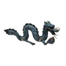 Gold And Blue Dragon With Ball GOL0099 Main