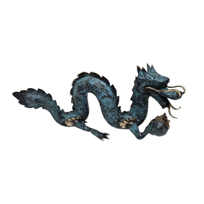 Gold And Blue Dragon With Ball GOL0099 Main Gold And Blue Dragon With Ball GOL0099 Main
