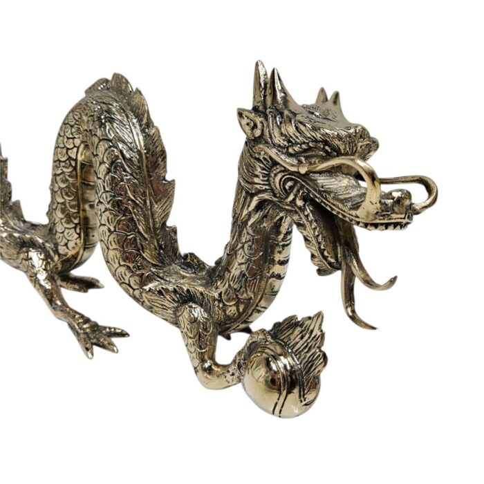 Gold Dragon With Ball GOL0099A Close