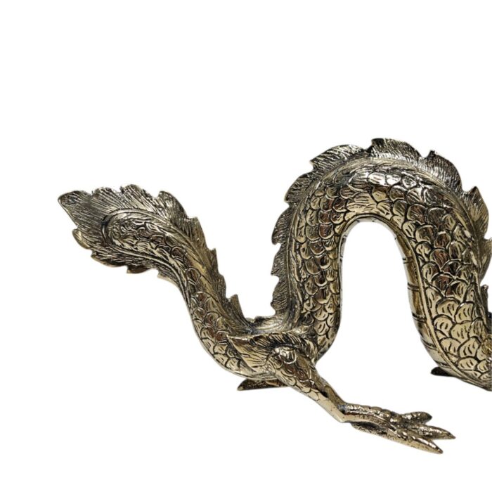 Gold Dragon With Ball GOL0099A Close Up