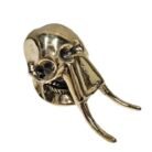 Gold Sabertooth Skull GOL0861