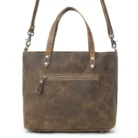 HANDBAG IVY D20 LEATHER BROWN KMH26400 Back