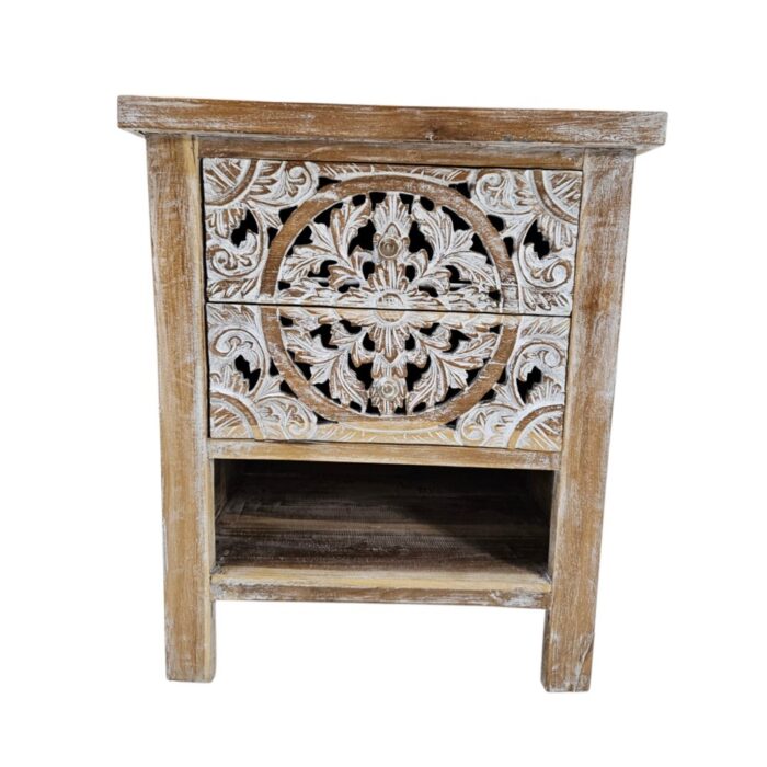 Mandala Bedside Teak MAD5000