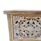 Mandala Bedside Teak MAD5000 Close