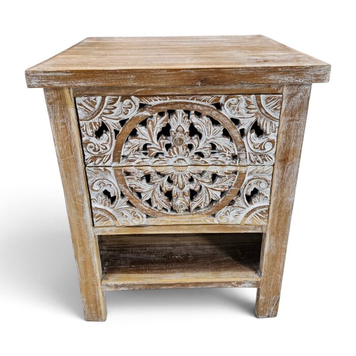 Mandala Bedside Teak MAD5000 Main