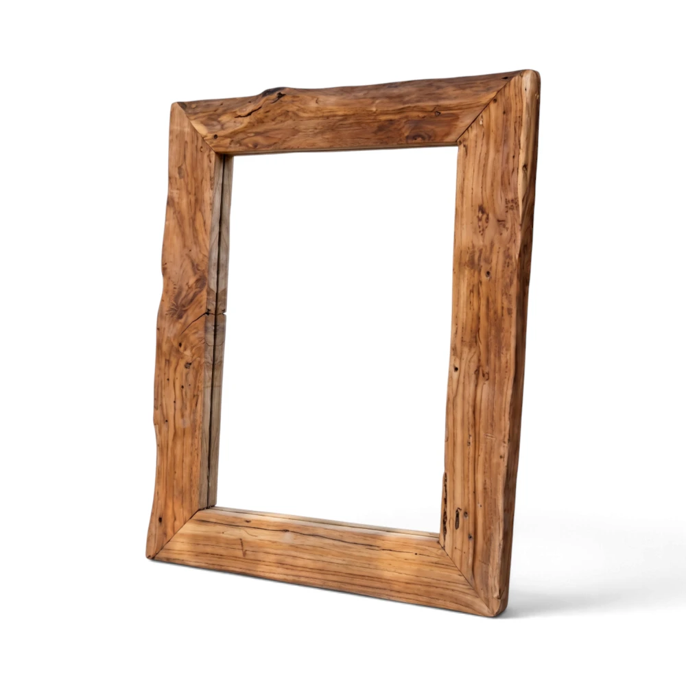 Rustic Teak Rectangular Mirror