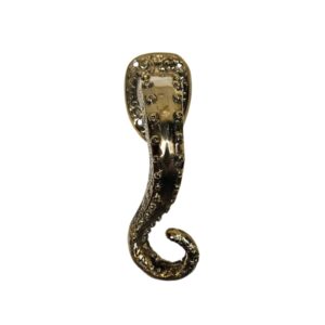 Brass Octopus Tentacle Door Handle in Antique Gold