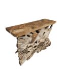 Puzzle Teak Root Console Table NJA9040 Side