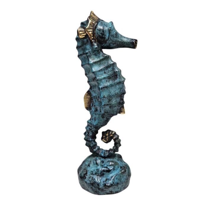 Seahorse Blue And Gold GOL0358 Front